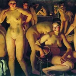 Desnudos femeninos en una sauna de Zinaida Serebriakova