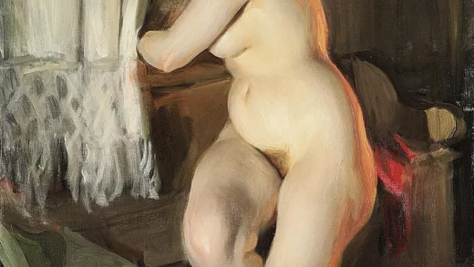 Desnudo torcido, Desnudo parisino, entre lo académico y lo erótico