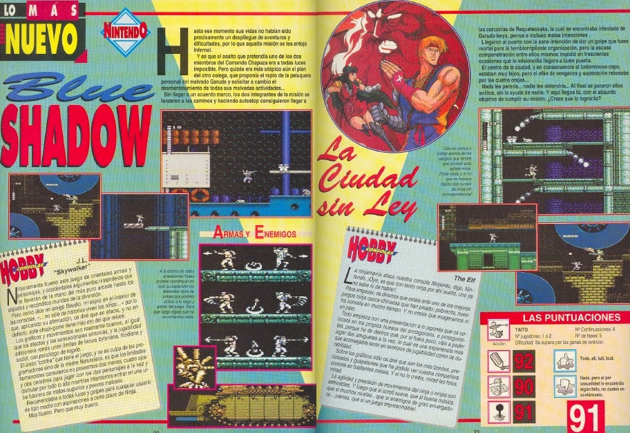 Blue-Shadow-Critica Blue Shadow (NES, 1991): La danza olvidada de la sombra y el acero