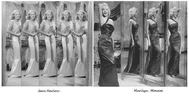 Jean-Harlow-y-Marilyn-Monroe-frente-a-frente-24 Ecos de platino: Marilyn Monroe y la sombra rutilante de Jean Harlow