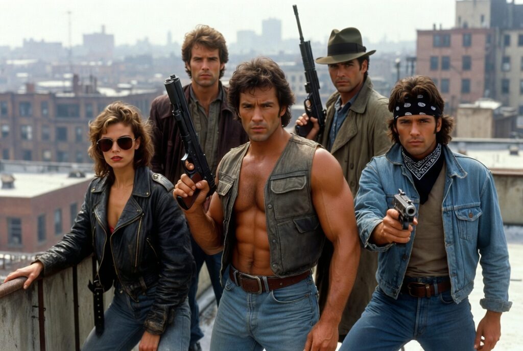 917bde38-fdee-44bf-b962-d34d564c7a79-1024x687 Los titanes del celuloide: la nostalgia imperecedera de los héroes de acción de los 80