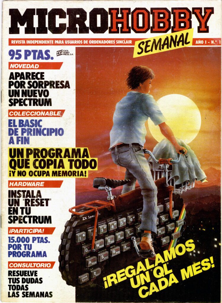 MH001_01-750x1024 Cuando el píxel soñó con volar: la portada fundacional de Microhobby y su regreso estelar en 2025