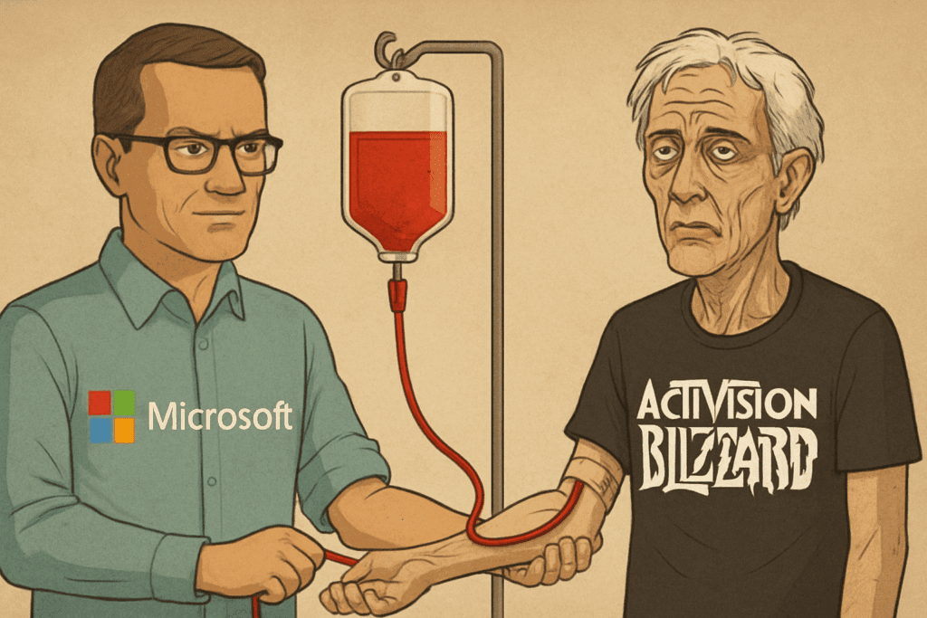 b236b548-c88a-4901-9e04-2c5349fbcaba-1024x683 Transfusión inversa: cómo la compra de Activision por parte de Microsoft ha restado en vez de sumar al mundo del videojuego