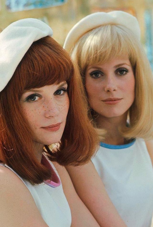 francoise-dorleac-and-catherine-deneuve-4 Hermosas fotografías de Françoise Dorléac y su hermana Catherine Deneuve en la década prodigiosa