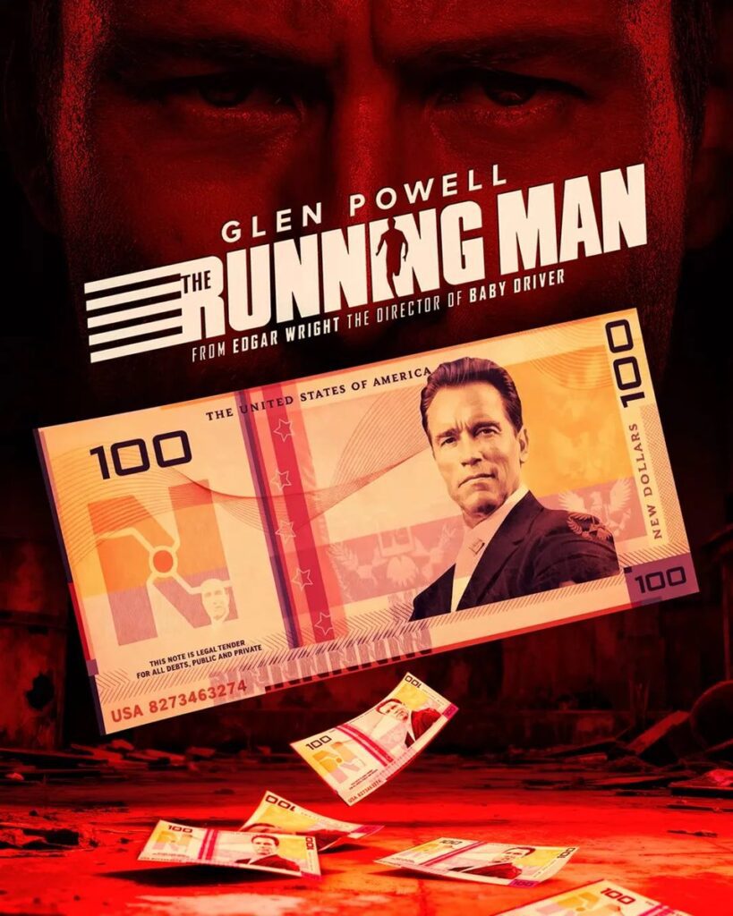 G5iqcdIXcAAhsBl-819x1024 Crítica de The Running Man: la sátira de un mundo que ya no distingue entre espectáculo y realidad