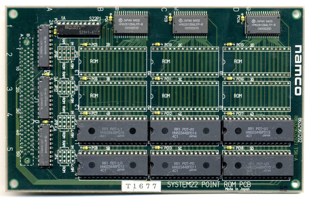 Sys22_point_rom_pcb_01-1024x660 System 22: cuando los polígonos aprendieron a desfilar