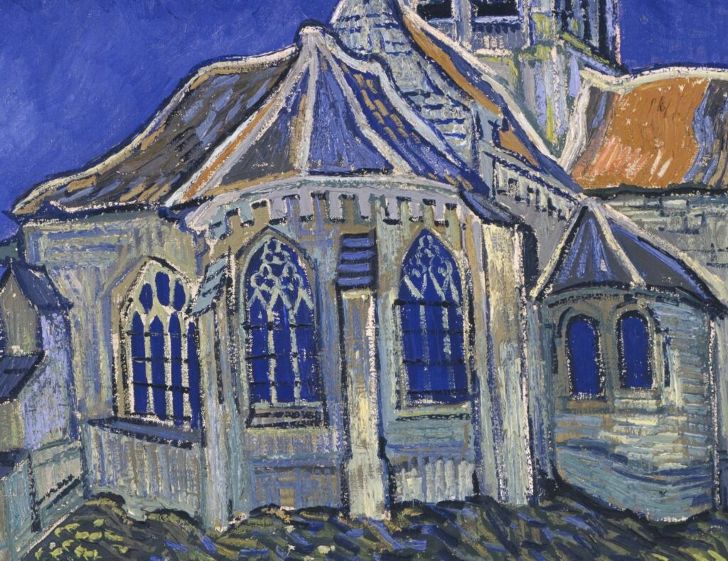 Vincent_van_Gogh_-_The_Church_in_Auvers-sur-Oise_View_from_the_Chevet_-_Google_Art_Project-fotor-2026011221287-1024x789 La iglesia de Auvers-sur-Oise: arquitectura en trance, pintura como estado del alma