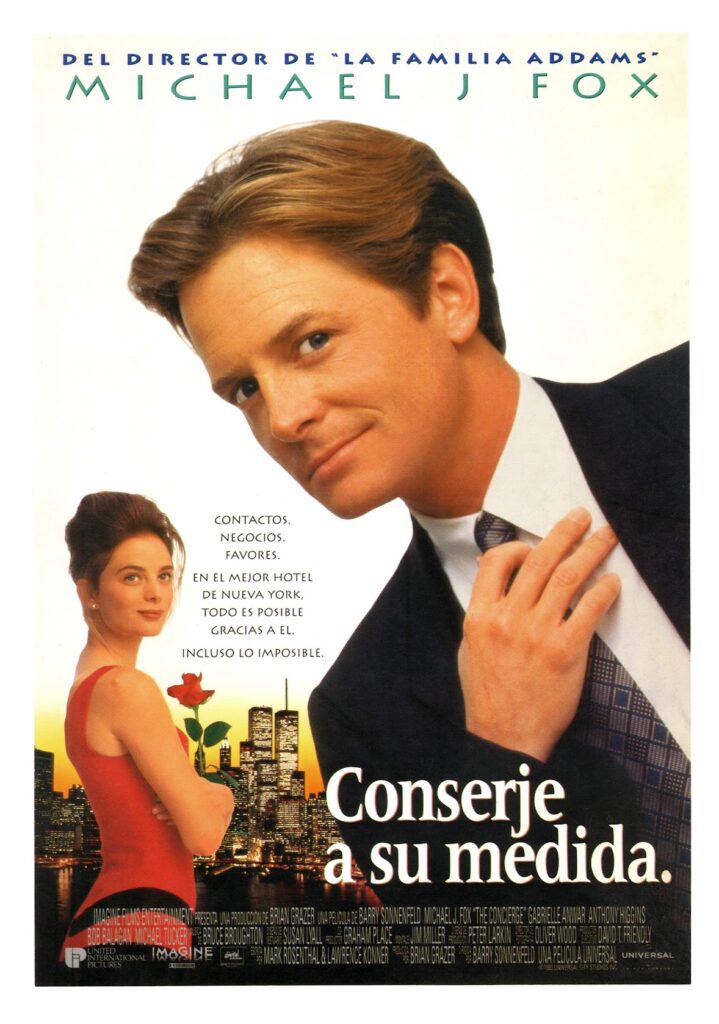 conserje-a-su-medida-pelicula-1993-cartel-espanol-719x1024 El lujo ligero de una comedia en segunda división: Conserje a su medida (For Love or Money, 1993)
