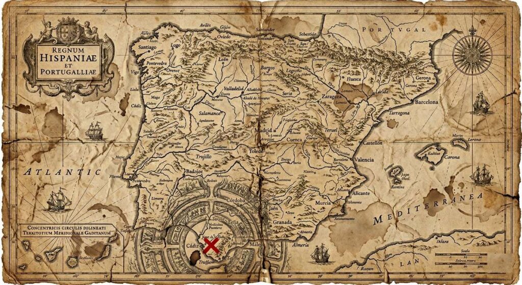 El-mapa-1024x559 Las ruinas del deseo: Eleine Marlowe y la puerta de Atlantis, la tercera novela cinematográfica de la historia