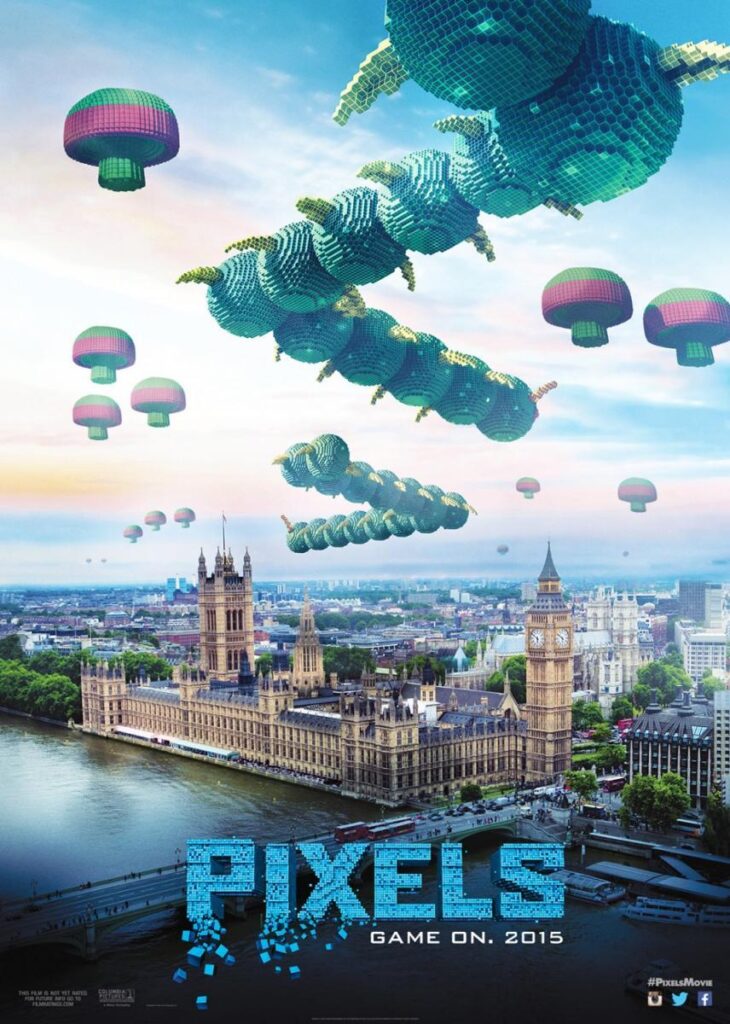 Pixels-488040556-large-730x1024 Pixels: la película que llegó antes de que el cine comprendiera el videojuego