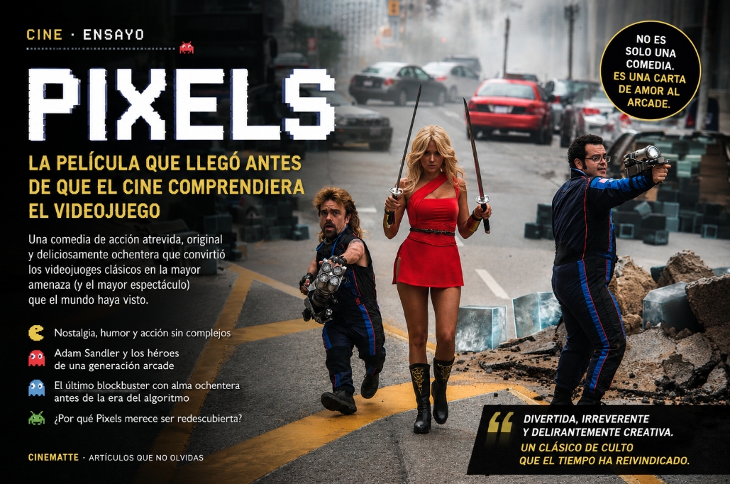 Pixels: la película que llegó antes de que el cine comprendiera el videojuego 7 Pixels la película que llegó antes de que el cine comprendiera el videojuego